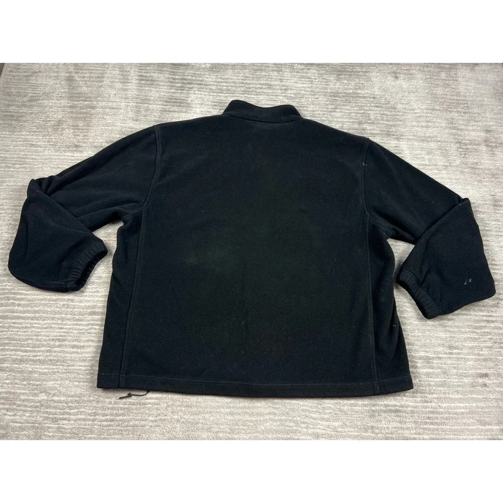 Winchester Fleece Jacket Mens XL Black Full Zip Rugged Sportsman Outdoors Logo